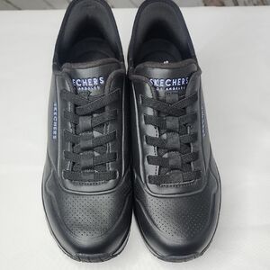 Skechers‎ Slip- Ins Black Memory Foam Sport Sneaker 177112